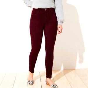 LOFT Curvy Fit Skinny Leg Courduory Jeans